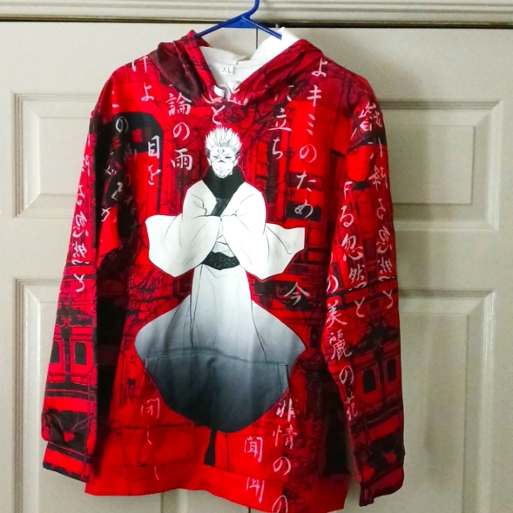 Unisex Anime Jujutsu Kaisen Yuji Hoodie Gojo Satoru Sweatshirt
